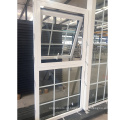 Fábrica Fornecimento de alumínio toldo janela grade design de vidro atacado casement